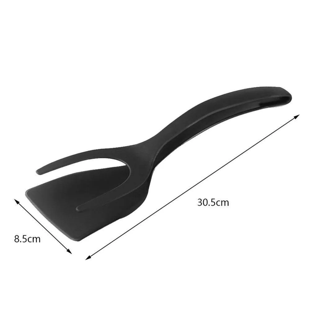 2 in 1 Grip and Flip Tongs, Egg Spatula & Tongs, Clamp Pancakes, Fried Egg, French Toast, and Omelet, etc...  Kitchen Accessories
