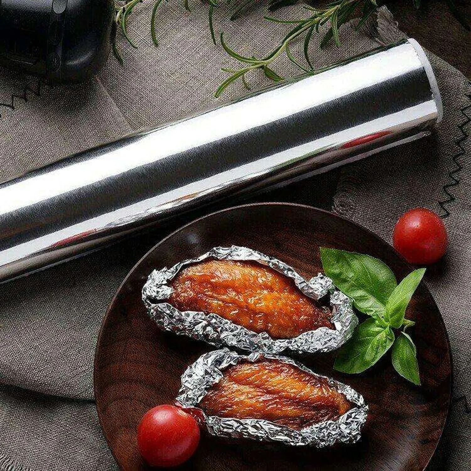 Aluminum Foil Roll Heavy Duty Non Stick Thick Aluminum Foil Sheet Baking Grilling Tool (10mX300mm)