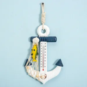 Babymoon Mediterranean Sailing  Wooden Anchor Beach Sea Style Wall Hanging Photography Prop Furniture
