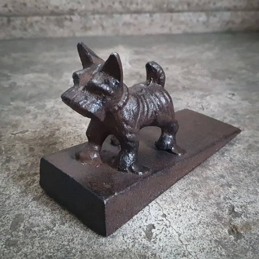 Cast Iron Dog Doorstop