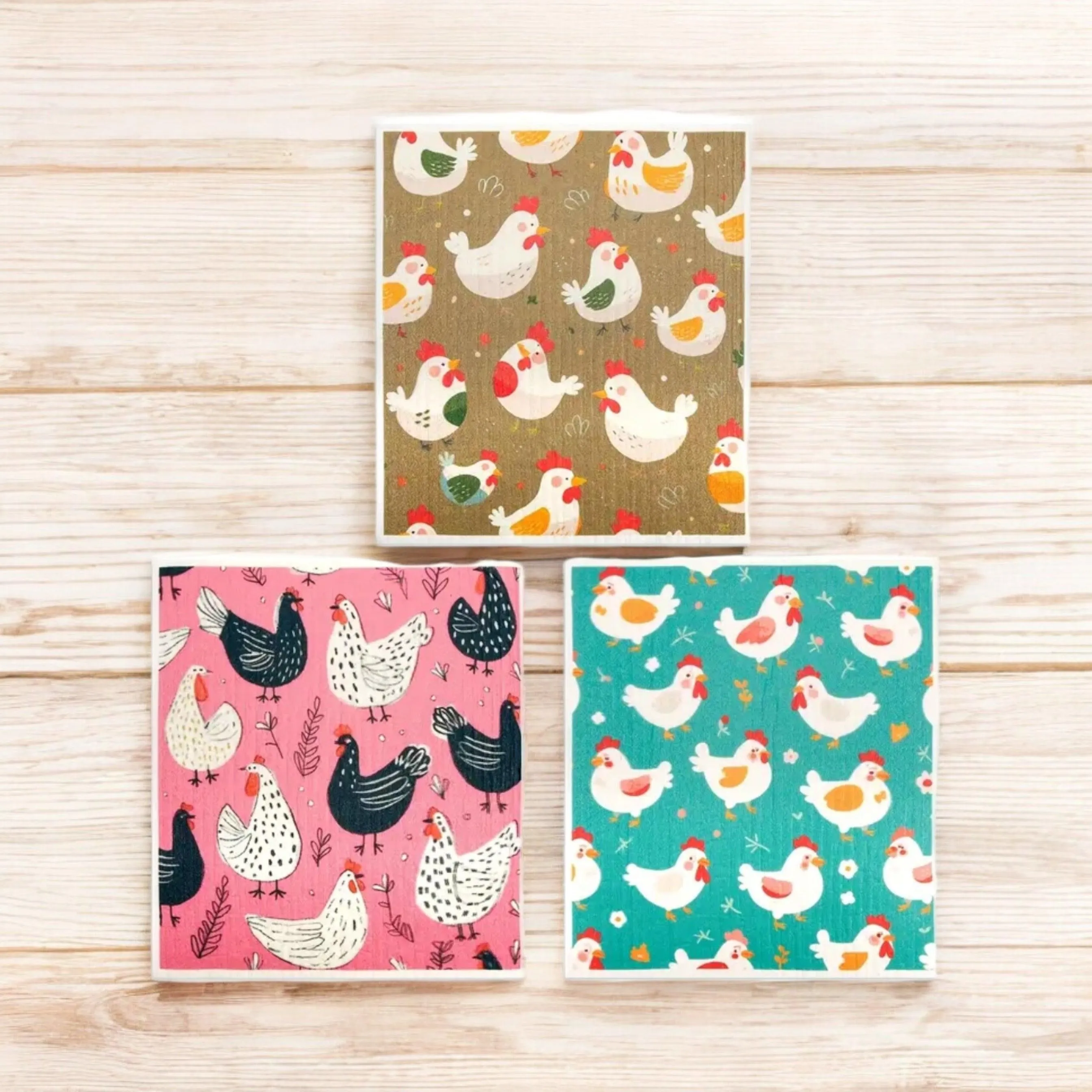 Chicken Lover Utensils Dish Cloths Personalised Kitchen Sign Gift Set