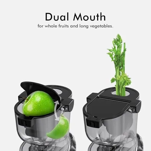 Cold Press Juicer Machine, Slow Masticating Juicer, Big Mouth 83mm Opening