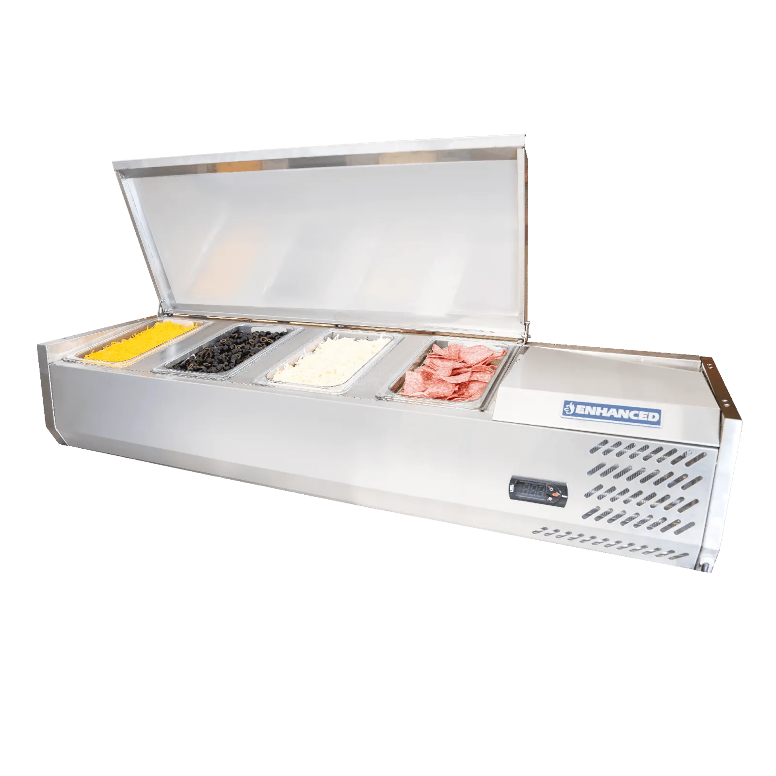 CTSP-48-15-HC Enhanced 48" Countertop Refrigerated Topping Stations