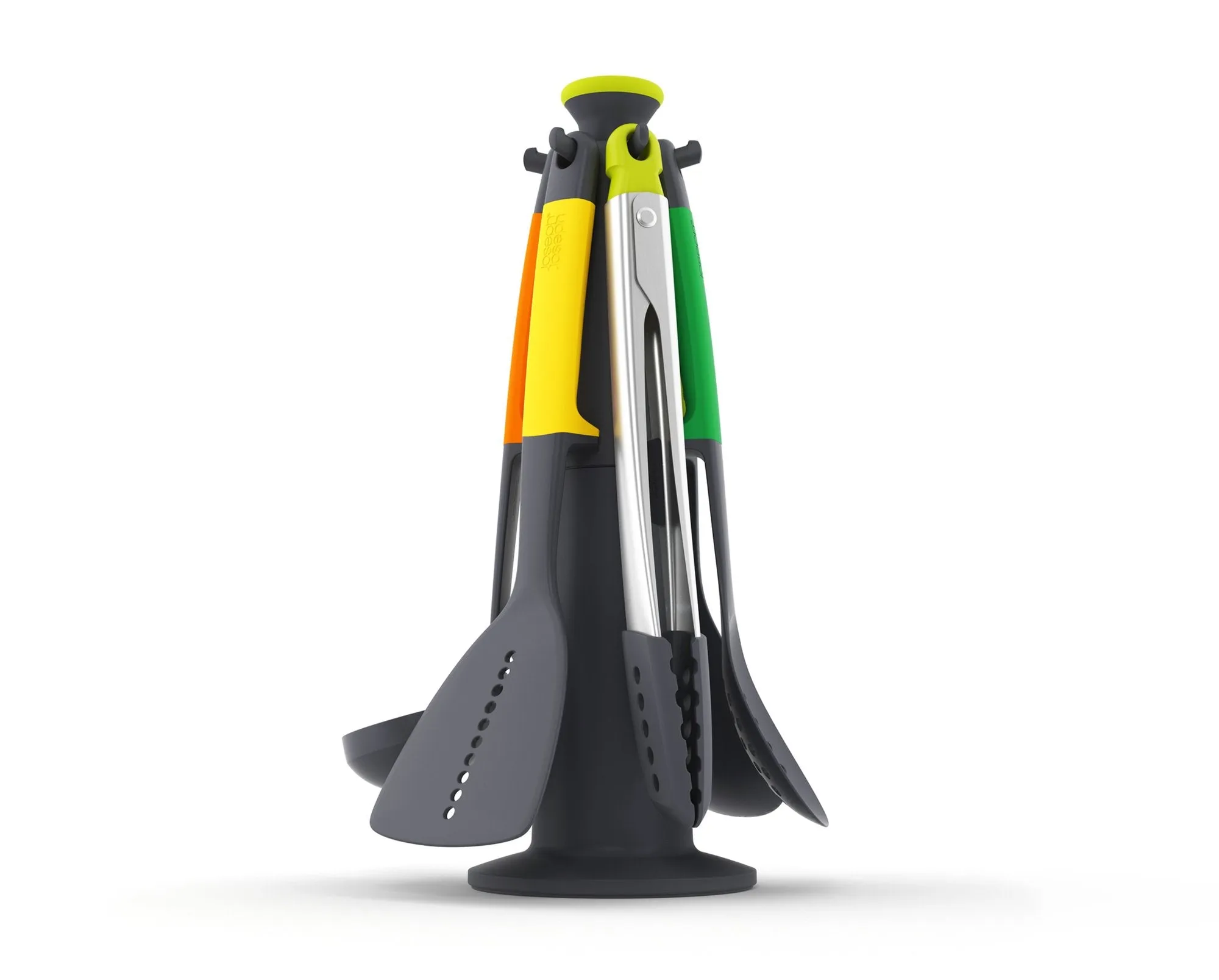 Elevate™ 6-piece Utensils Carousel Set with Tongs - Multicolour