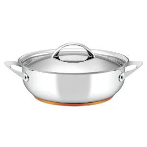 Essteele Per Vita Copper Base Stainless Steel Induction Covered Sauteuse 28cm (5.2L)