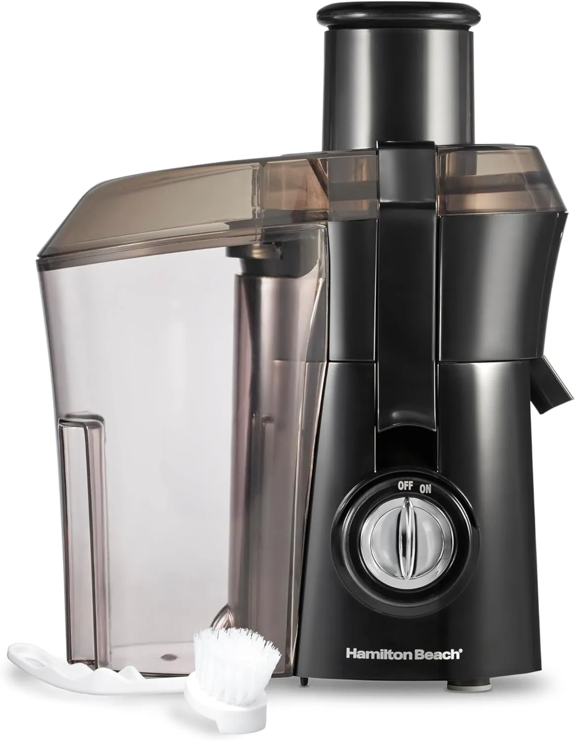 Hamilton Beach Juicer Machine, Big Mouth Large 3 Feed Chute for Whole Fruits and Vegetables, Easy to Clean, Centrifugal Extractor, BPA Free, 800W Motor, Black