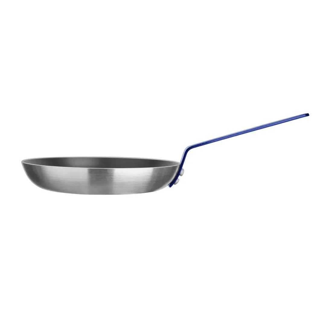 HT971 Hygiplas Aluminium Non-stick Teflon Platinum Plus Frying Pan with Blue Handle 24cm