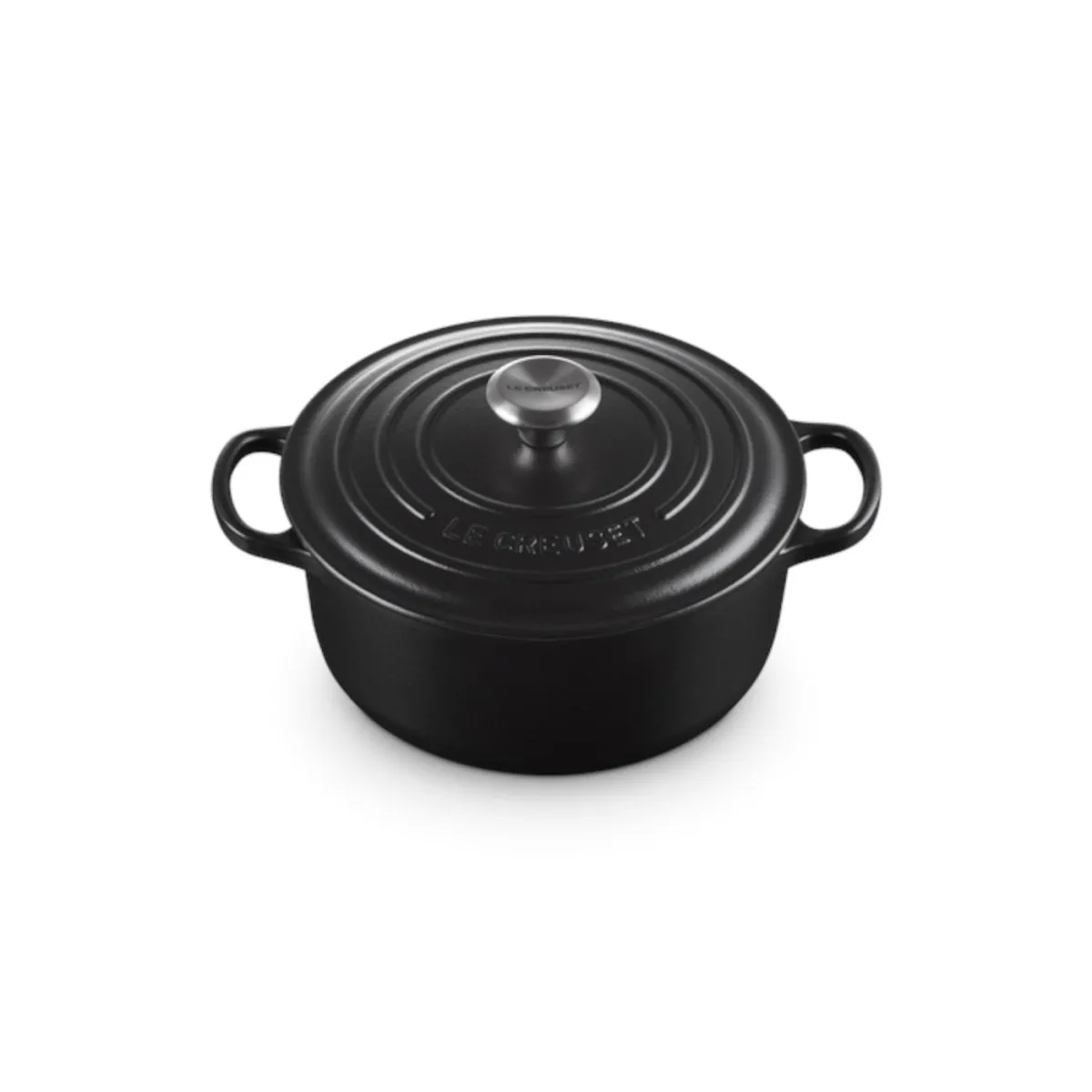 Le Creuset Signature Round French Oven Satin Black 20cm (2.4L)