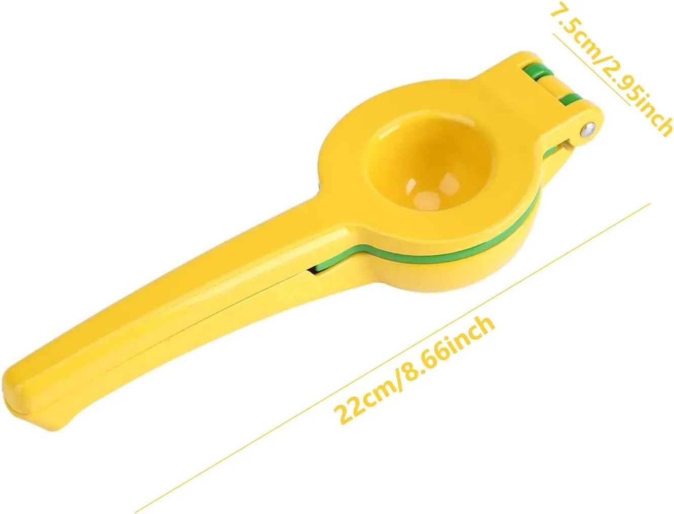 Lemon Lime Squeezer - Manual Press Citrus Juicer For Squeeze Freshest Juice - Yellow   Green