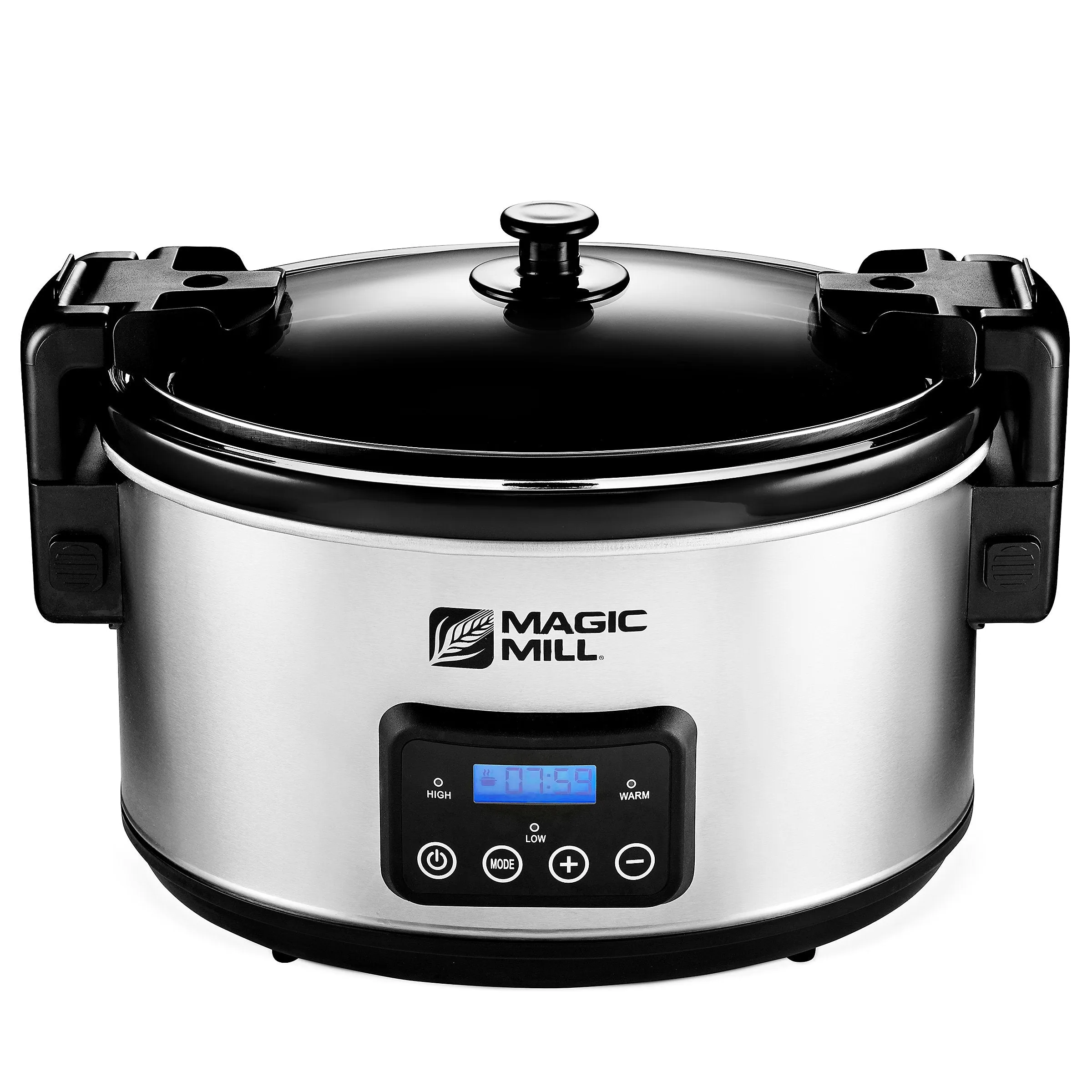 MAGIC MILL 8.5 QUART SLOW COOKER CROCK POT, DIGITAL PROGRAMMABLE, MODEL# MSC8556