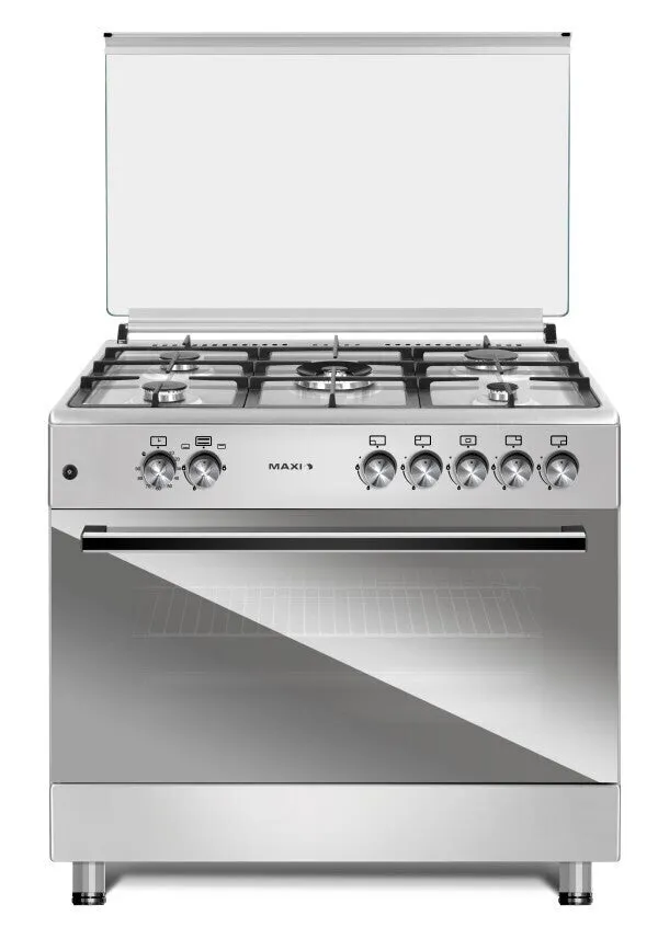 Maxi 60*90 5 Burner Gas Cooker Matte INOX TR