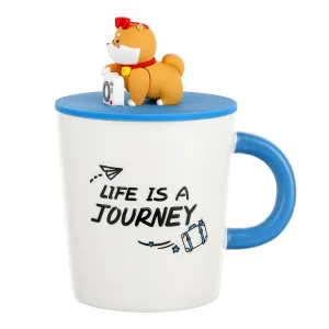 MINISO Travelling Dog Series Ceramic Mug (360mL)