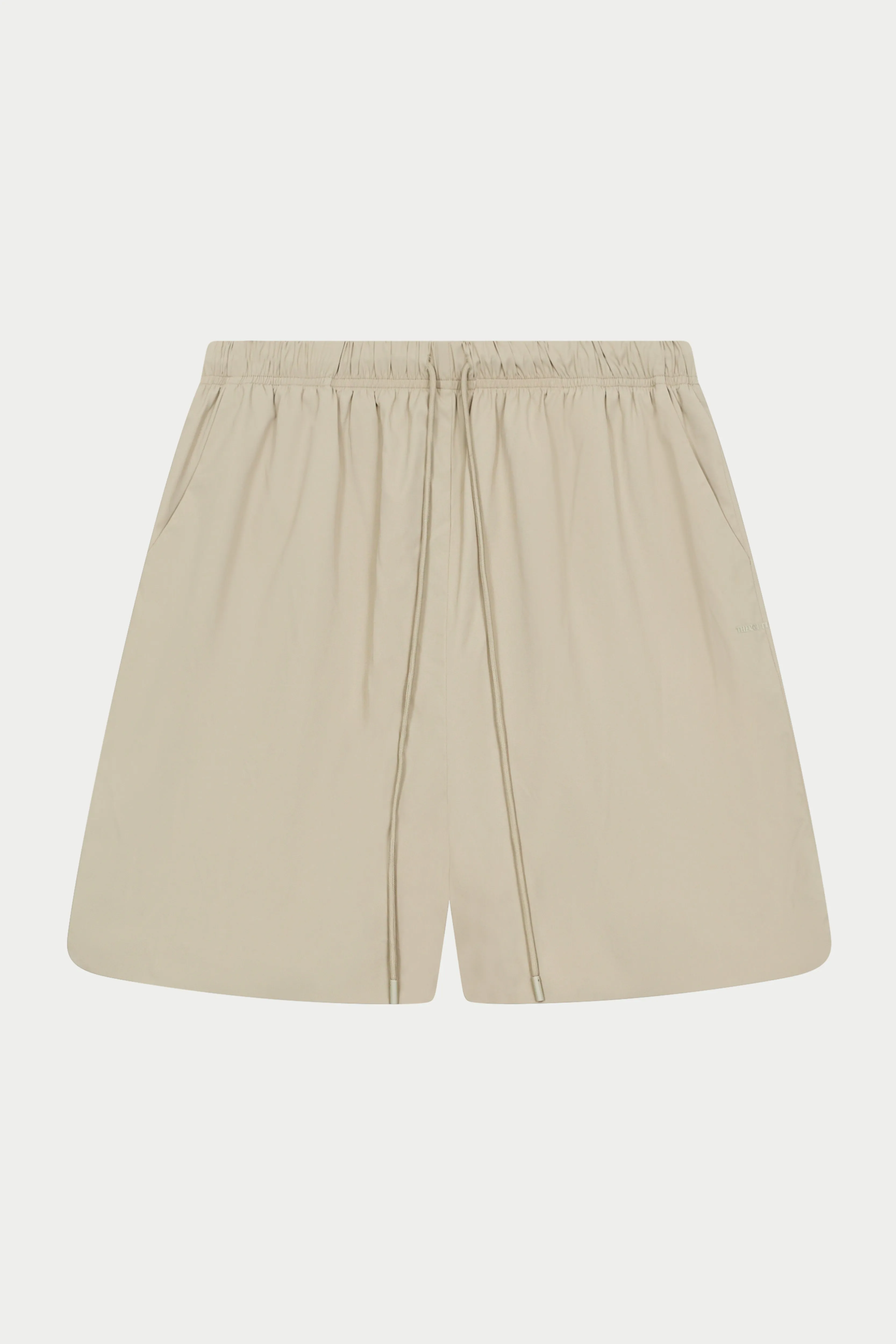 NYLON DRAWCORD SHORTS - GREY