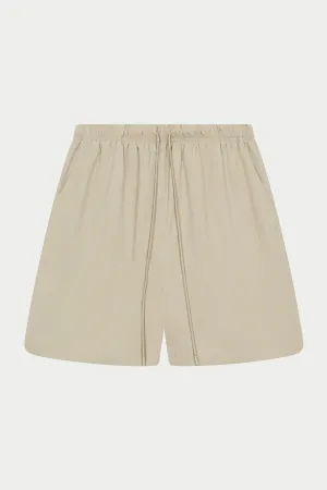 NYLON DRAWCORD SHORTS - GREY
