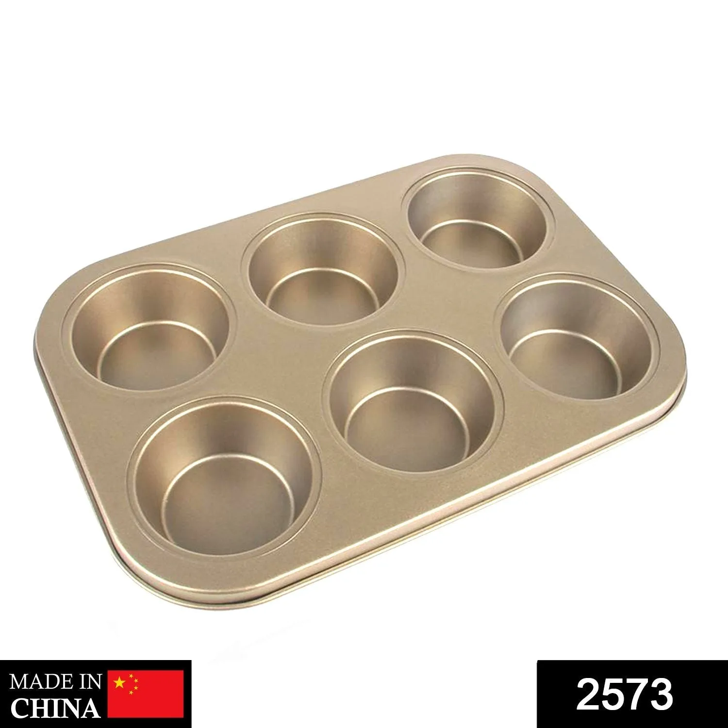 Round Shape Carbon steel Muffin Cupcake Mould Case Bakeware