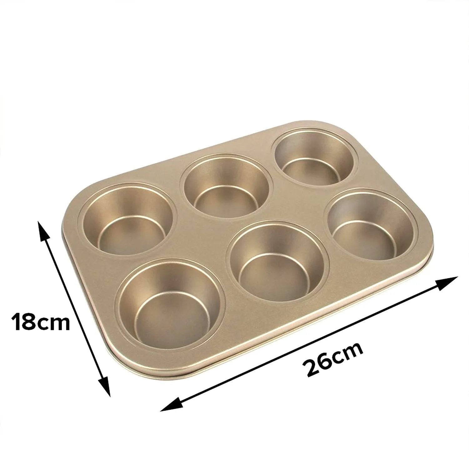 Round Shape Carbon steel Muffin Cupcake Mould Case Bakeware