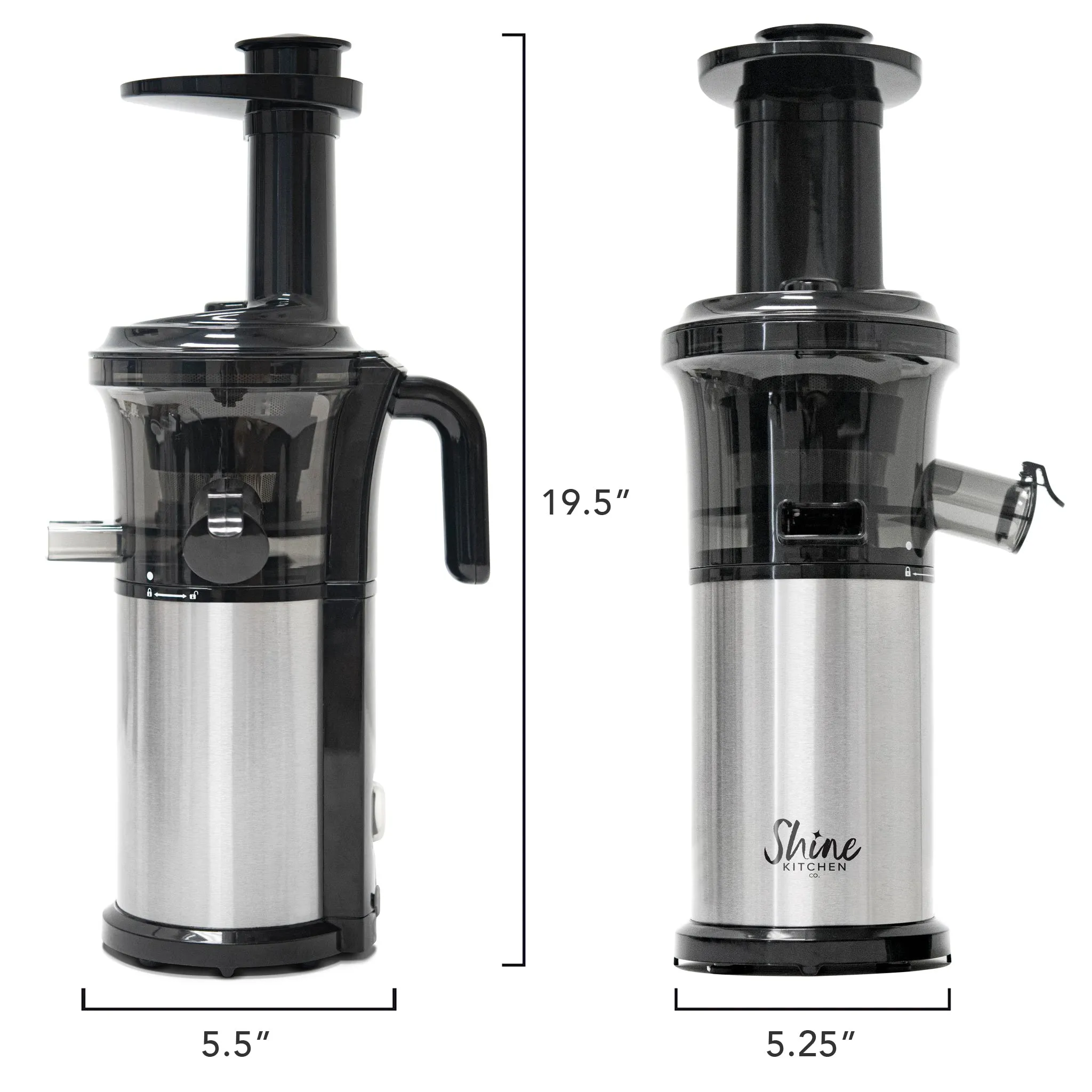 Shine Kitchen Co. Cold Press Vertical Slow Juicer
