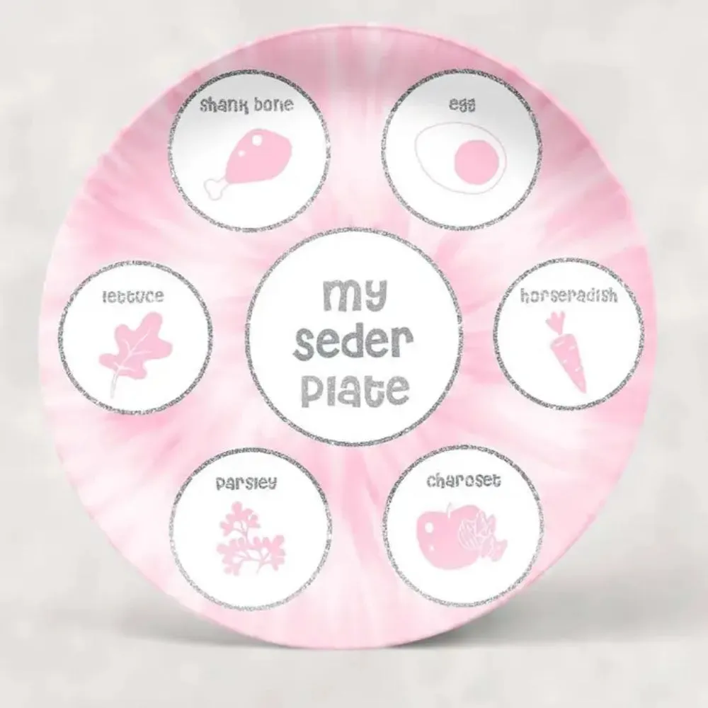 Tie Dye Kids Seder Plate