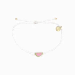 Watermelon Charm Bracelet White