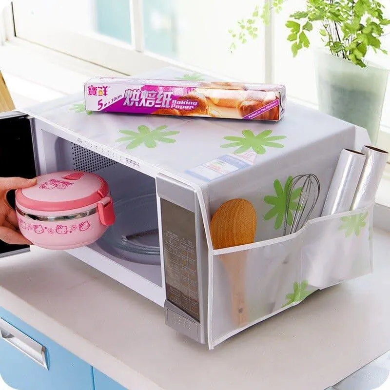 Waterproof Microwave Oven Cover and Organizer
