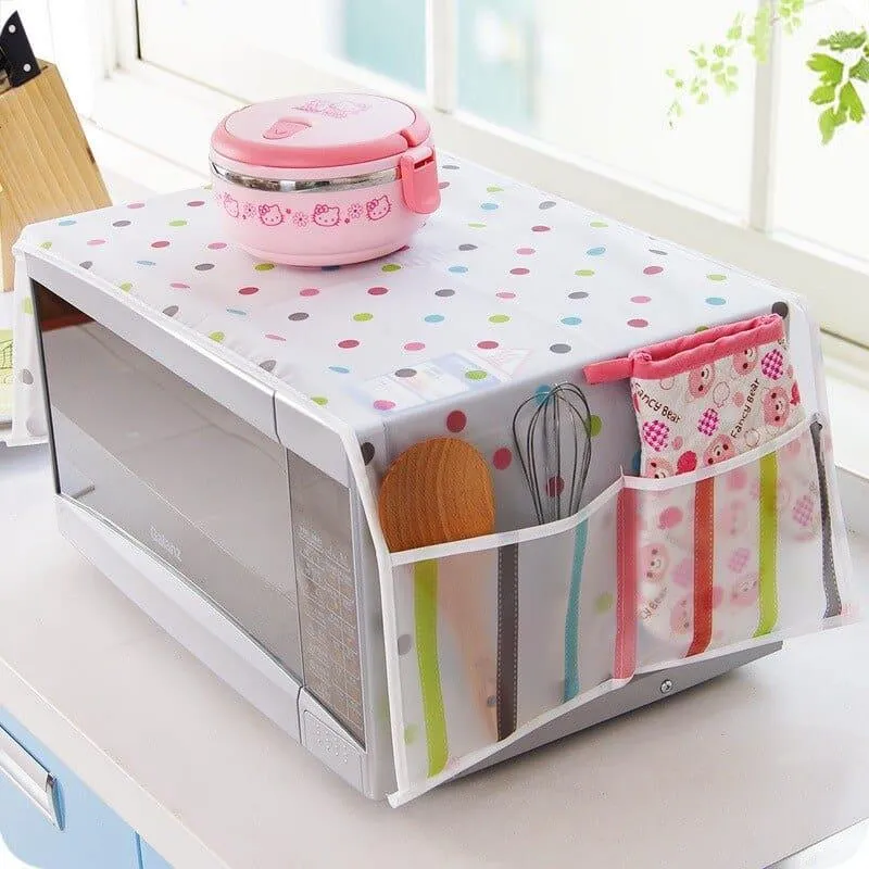 Waterproof Microwave Oven Cover and Organizer
